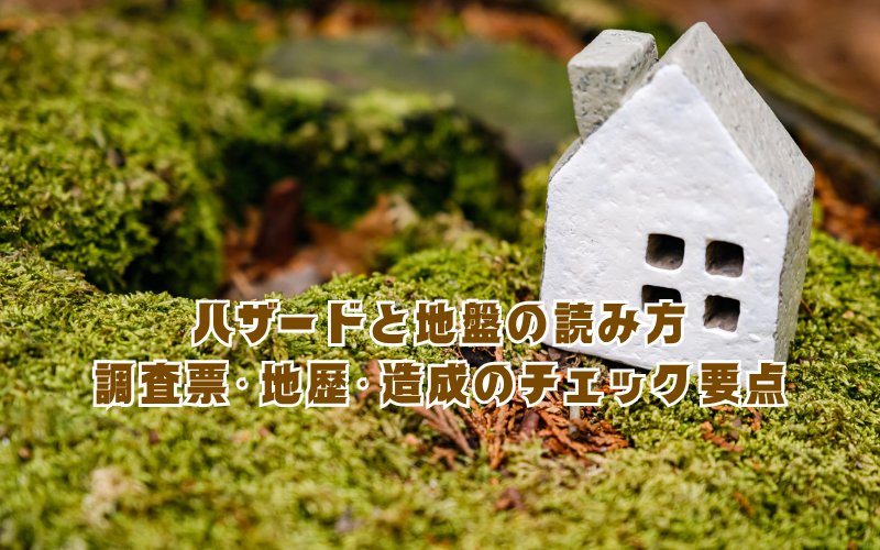 ハザードと地盤の読み方:調査票・地歴・造成のチェック要点