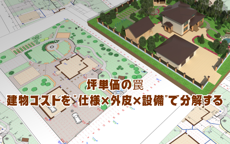 坪単価の罠:建物コストを“仕様×外皮×設備”で分解する