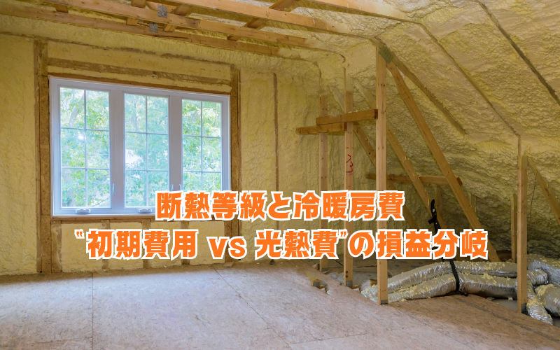 断熱等級と冷暖房費:“初期費用 vs 光熱費”の損益分岐