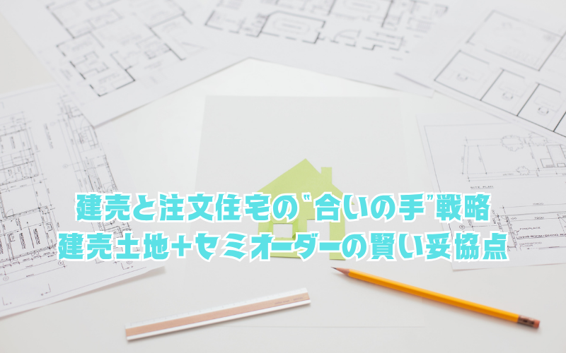 建売と注文住宅の“合いの手”戦略：建売土地＋セミオーダーの賢い妥協点