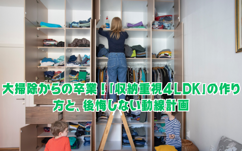大掃除からの卒業！ズボラでも片付く「収納重視4LDK」の作り方と、後悔しない動線計画