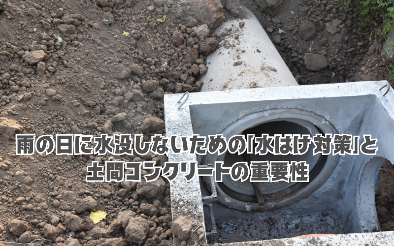 庭の土、そのままで大丈夫？雨の日に水没しないための「水はけ対策」と土間コンクリートの重要性