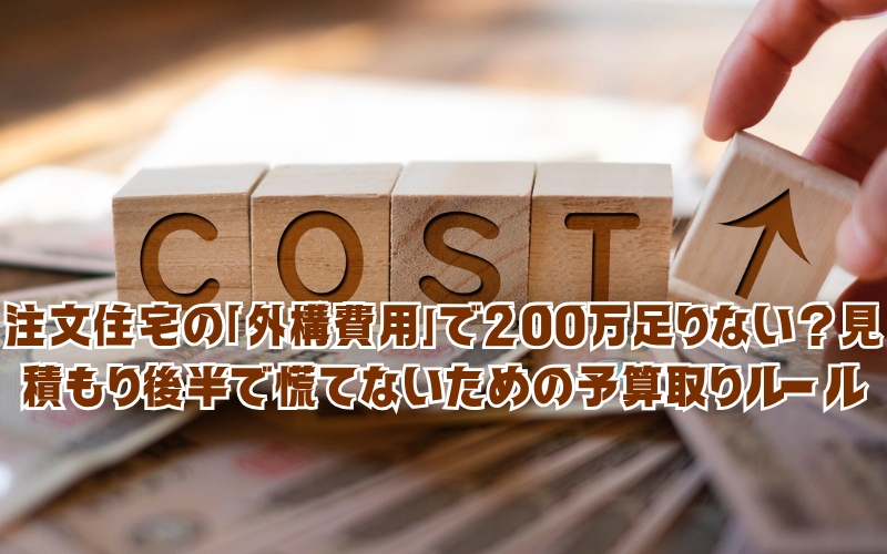注文住宅の「外構費用」で200万足りない？見積もり後半で慌てないための予算取りルール