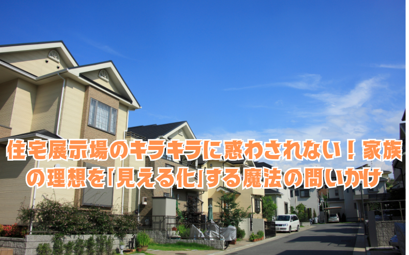 住宅展示場のキラキラに惑わされない！家族の理想を「見える化」する魔法の問いかけ