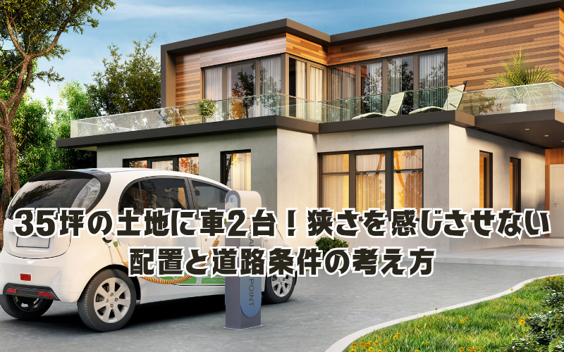 35坪の土地に車2台！狭さを感じさせない配置と道路条件の考え方